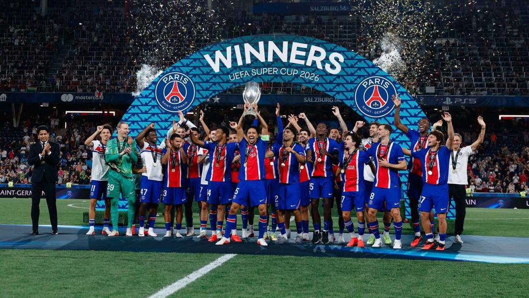 PSG gana la Supercopa de Europa al ganar 2-1 al Aston Villa
