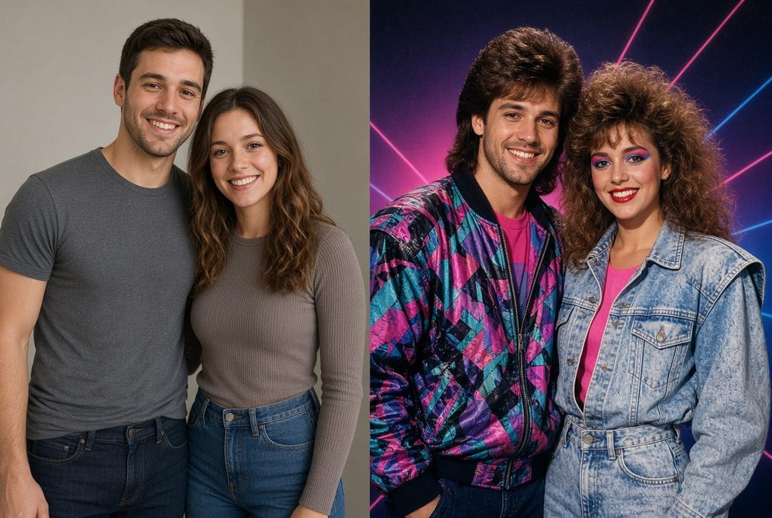 Imágenes de los 80’s: Avanza la tendencia de hace tu foto con IA
