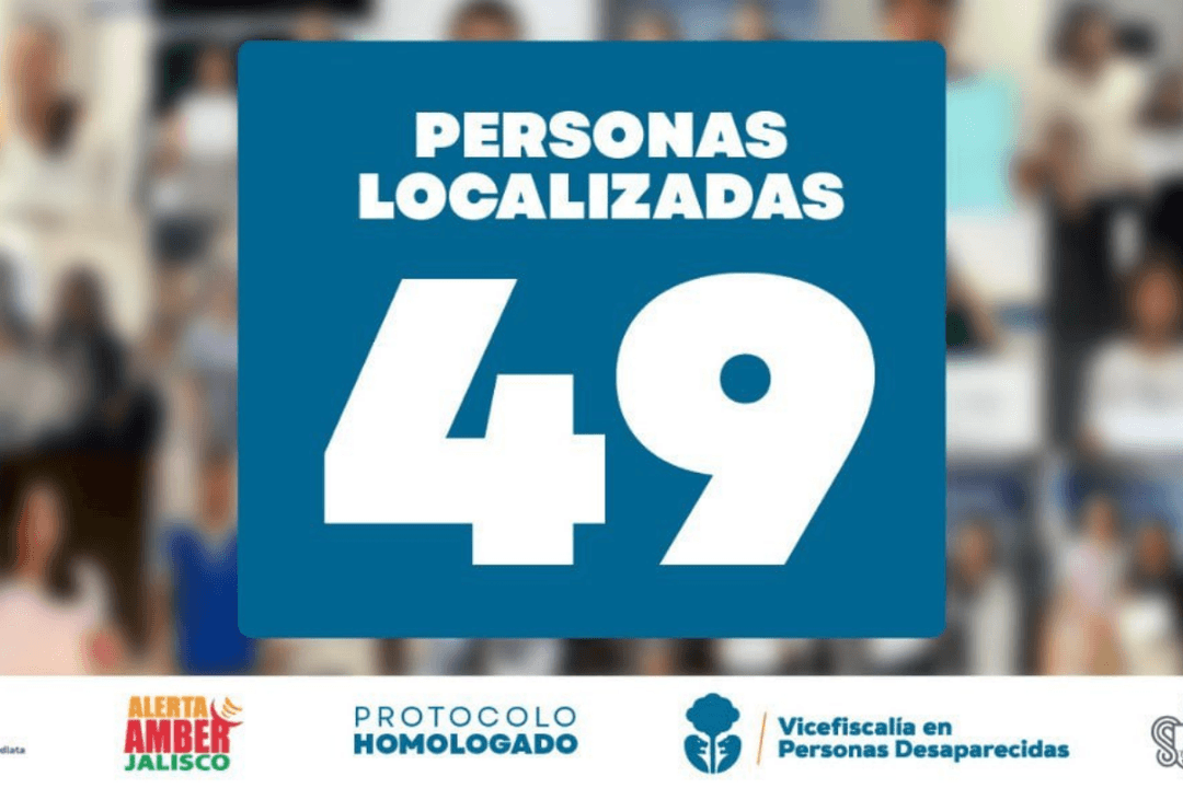 Fiscalía de Jalisco localiza a 49 personas desaparecidas en una semana