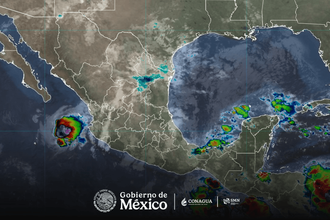 Trudy se debilita a tormenta tropical frente a las costas de Jalisco