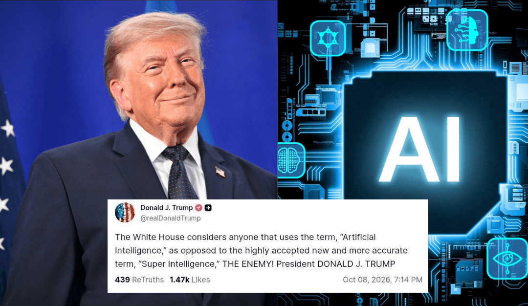 Trump tratará como ‘enemigo’ a quien no le diga ‘superinteligencia’ a la IA