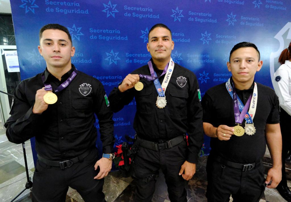 Oficiales de la Secretaría de Seguridad de Jalisco ganan 14 medallas en los Juegos Latinoamericanos de Policías y Bomberos