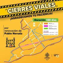 El lunes 30 de enero arrancan trabajos en avenida Pablo Neruda, sobre Acueducto y Paseo Loma Ancha