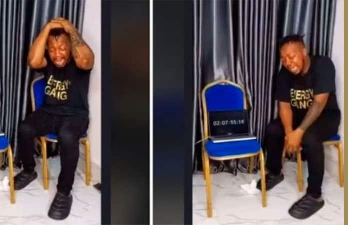 Viral: Intenta romper un Récord Guinness, pero se queda ciego (VIDEO)