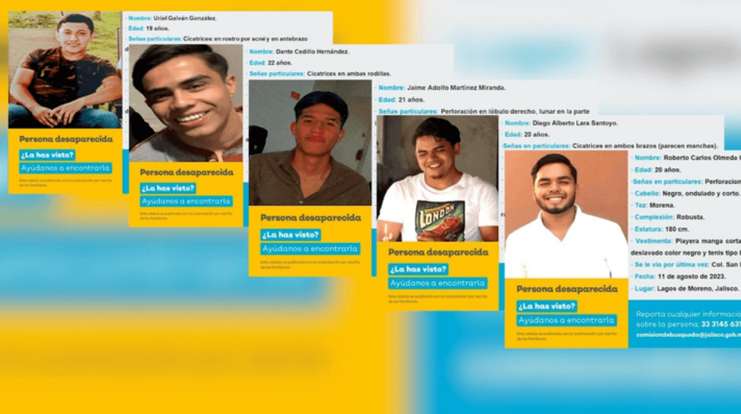 Desaparecidos en Lagos de Moreno: Confirman hallazgo de cuatro cuerpos y realizan peritajes