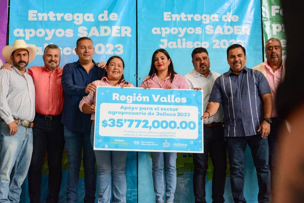 Sader Jalisco beneficia a la Región Valles con la entrega de 35.7 mdp