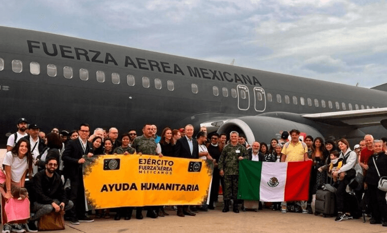 Israel y Palestina: 720 mexicanos han sido rescatados en Israel en aviones de la Fuerza Aérea