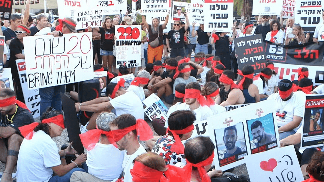 Israel y Palestina: Manifestación israelí pide la liberación de los secuestrados por Hamás