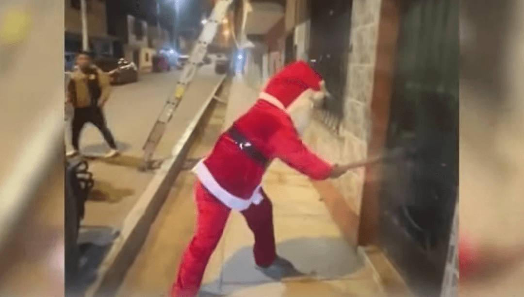Santa Claus “hace justicia”: Policía de Perú lanza operativo antidrogas con elemento disfrazado de Papá Noel