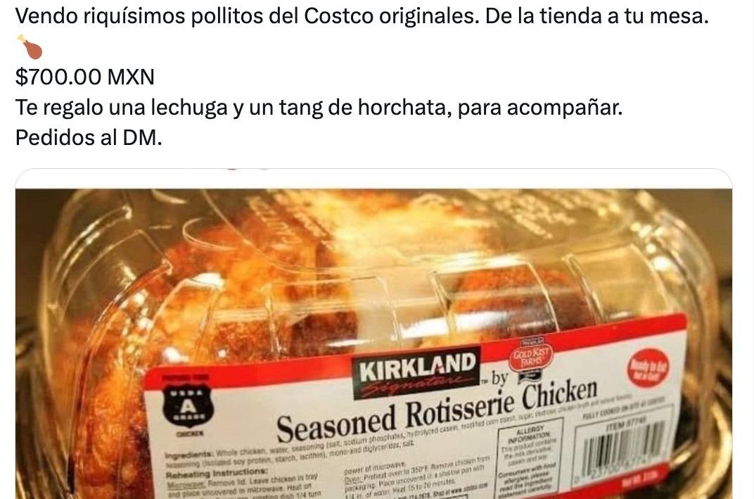 Viral: Ahora también revenden pollos rostizados del Costco