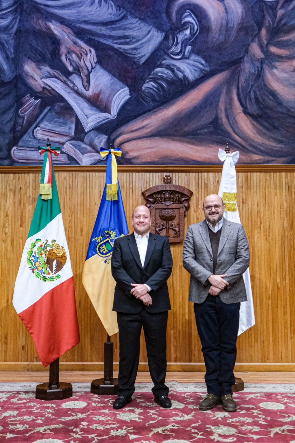 UDG: Enrique Alfaro y Ricardo Villanueva hablan sobre avances en el Presupuesto Constitucional