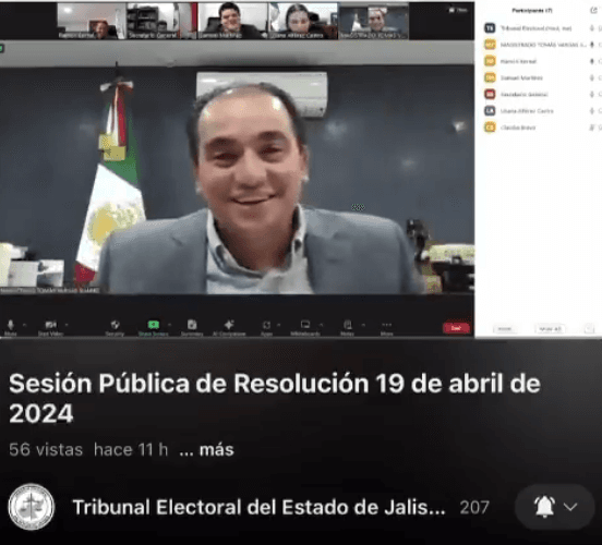 Presidente del Tribunal Electoral hace comentarios misóginos en sesión en vivo