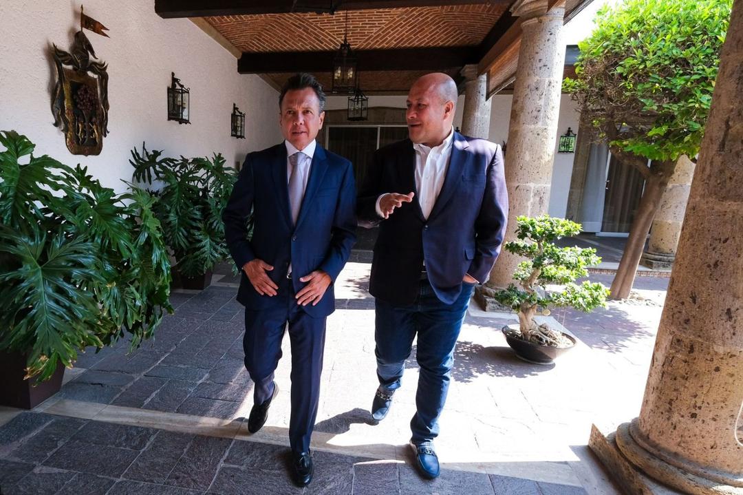 Enrique Alfaro y Pablo Lemus se reúnen para iniciar con el proceso de transición