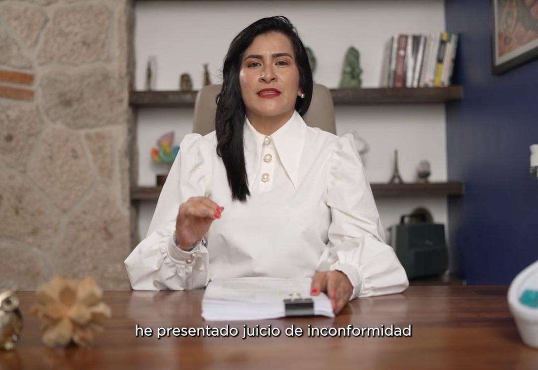 Citlalli Amaya presenta juicio de inconformidad ante el IEPC