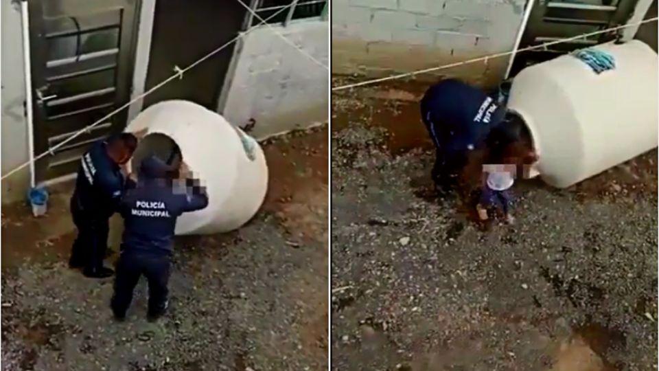 A proceso padres de menor encontrada en tinaco