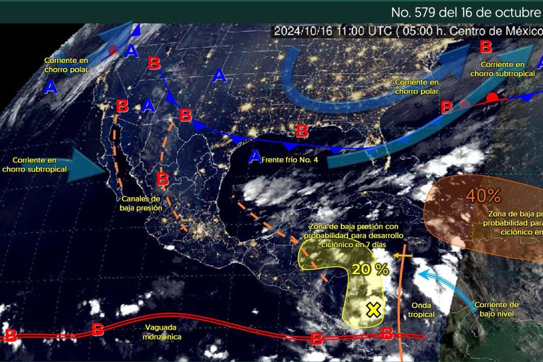 Frente frío 4 ingresa al país y afectará a estos estados