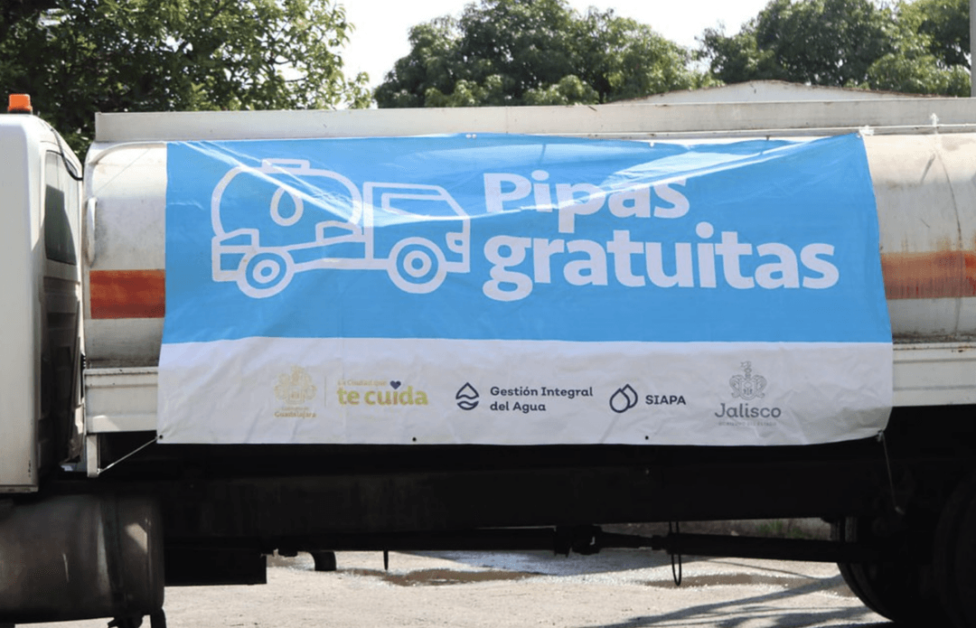 Guadalajara podrá pipas durante esquema de rotación de agua,