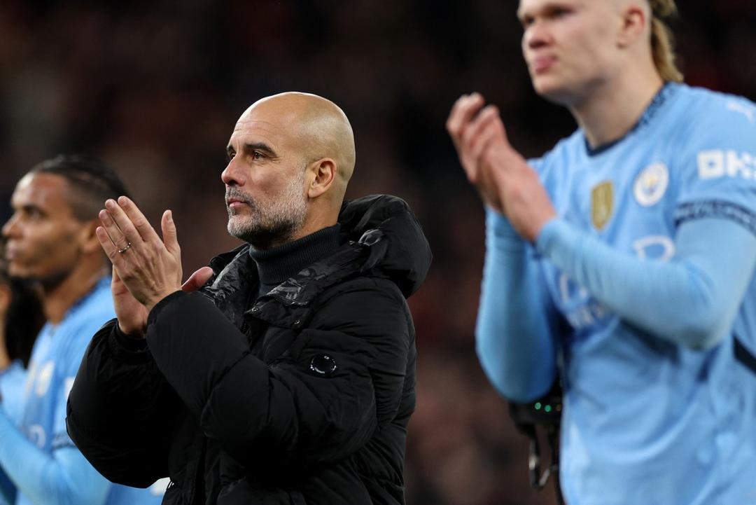 Pep Guardiola defiende a Haaland tras mal paso del City