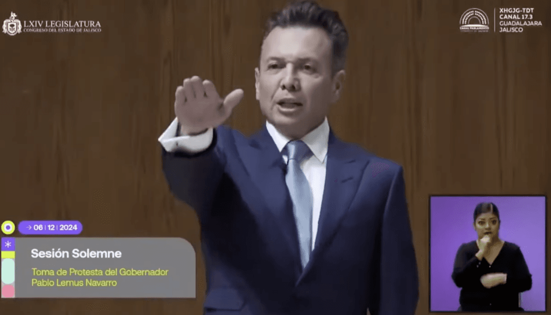 Pablo Lemus rinde protesta como gobernador de Jalisco