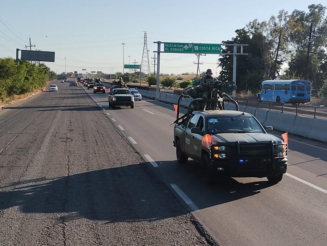 Culiacán: Arriban 300 militares para reforzar las tareas de seguridad