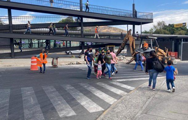 Cierre vial en Periférico Sur por mantenimiento puente peatonal