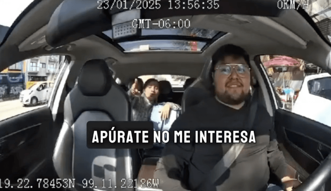 VIRAL: Pasajera de Uber amenaza a chofer