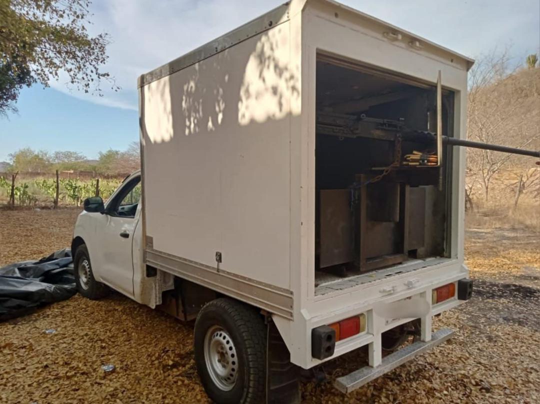 Culiacán: Aseguran dos camionetas, una con ametralladora calibre .50