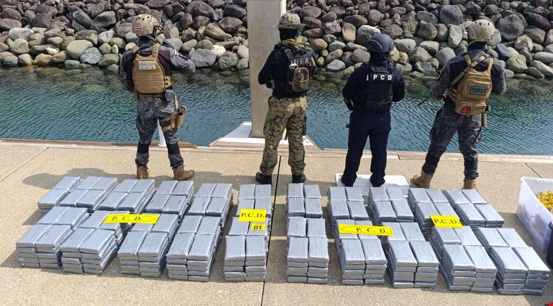 Costa Rica: Detienen a 3 mexicanos con más de 800 kilos de cocaína
