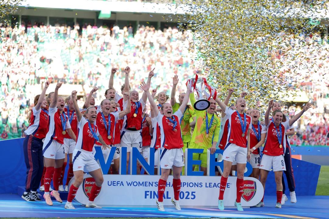 Arsenal femenil es campeón de Europa tras vencer al Barcelona