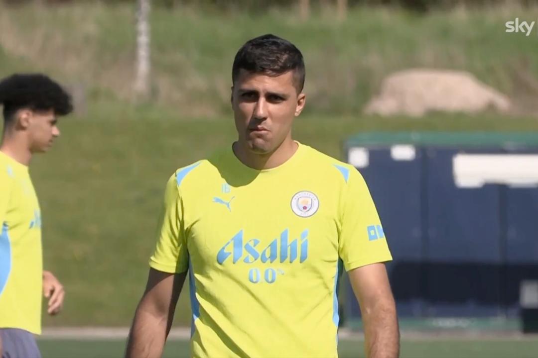 Manchester City: Rodri, balón de oro, vuelve a los entrenamientos