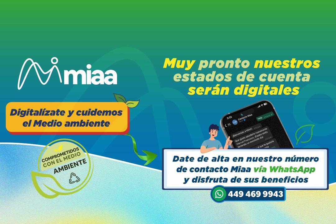 Aguascalientes: MIAA enviará estados de cuenta por WhatsApp
