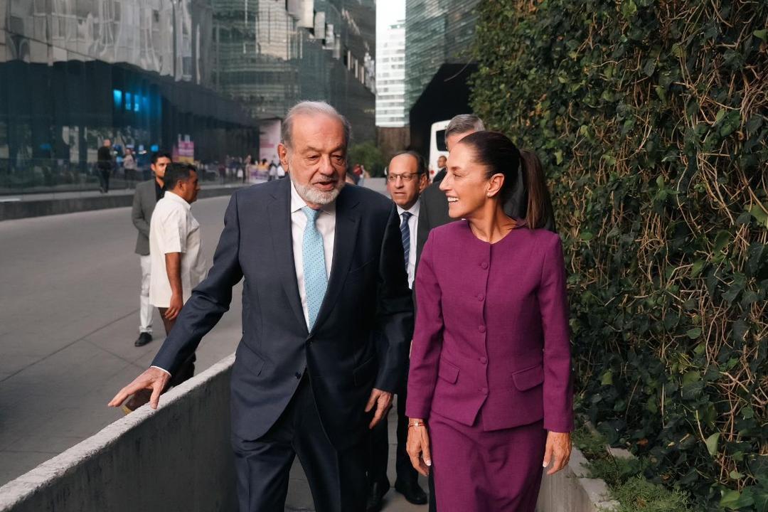 Claudia Sheinbaum se reúne con Carlos Slim por Plan México