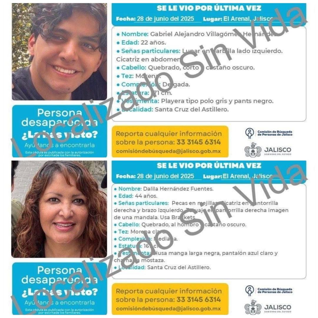 Jalisco: Investigan muerte de madre e hijo en El Arenal