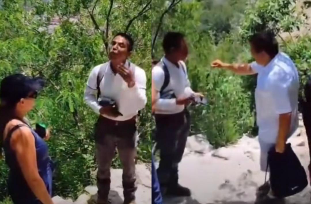 Viral: “No había letrero”: Turistas americanos grafitean Peña de Bernal