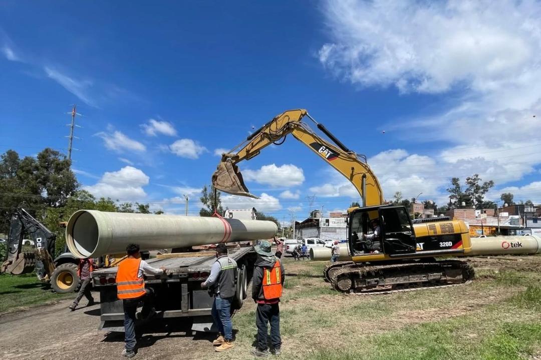 Inician rehabilitación de colector en Aguascalientes