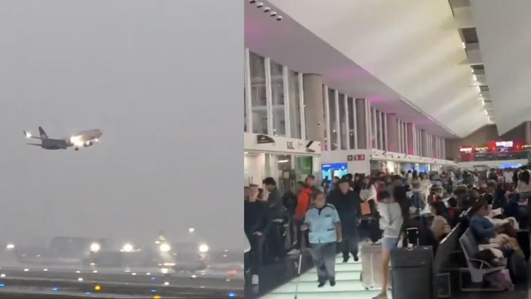 AICM: Lluvias afectan a 19 mil 500 pasajeros en la terminal
