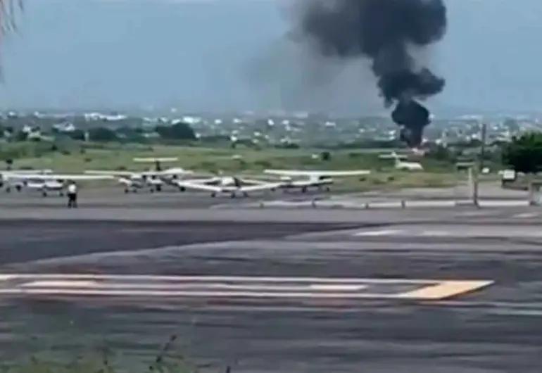 Cuernavaca: Accidente de aeronave deja heridos con quemaduras