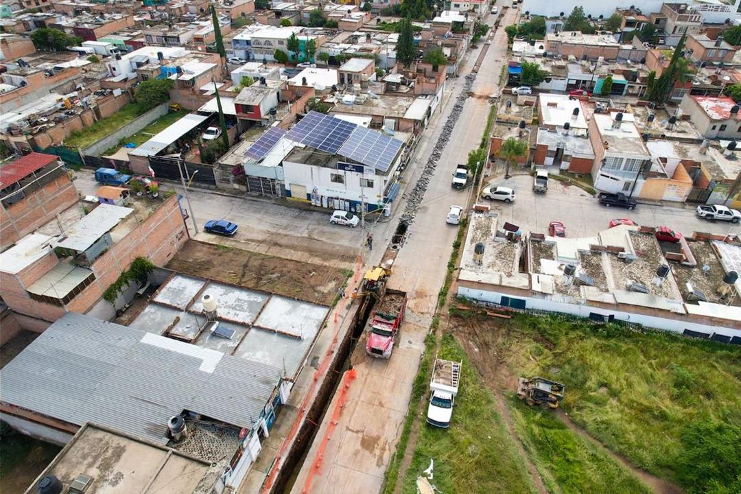 Rehabilitan red de drenaje en Aguascalientes