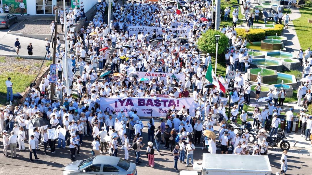 Culiacán: Las impactantes imágenes de la marcha por la paz