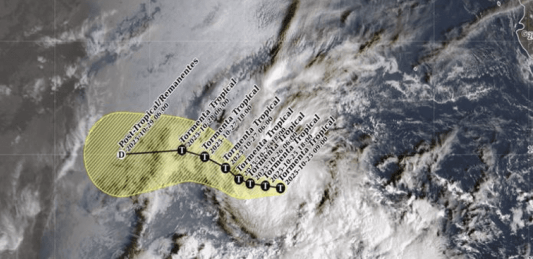 Tormenta Tropical Sonia se forma en el Pacifico