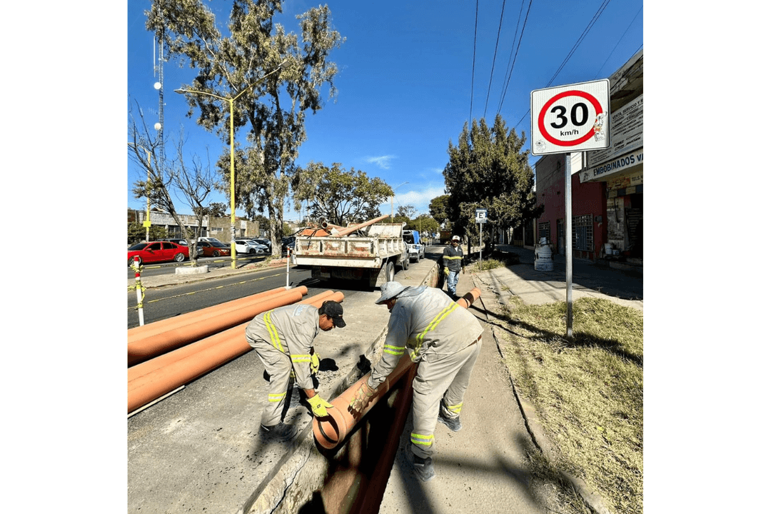 MIAA renueva red sanitaria en la colonia Industrial