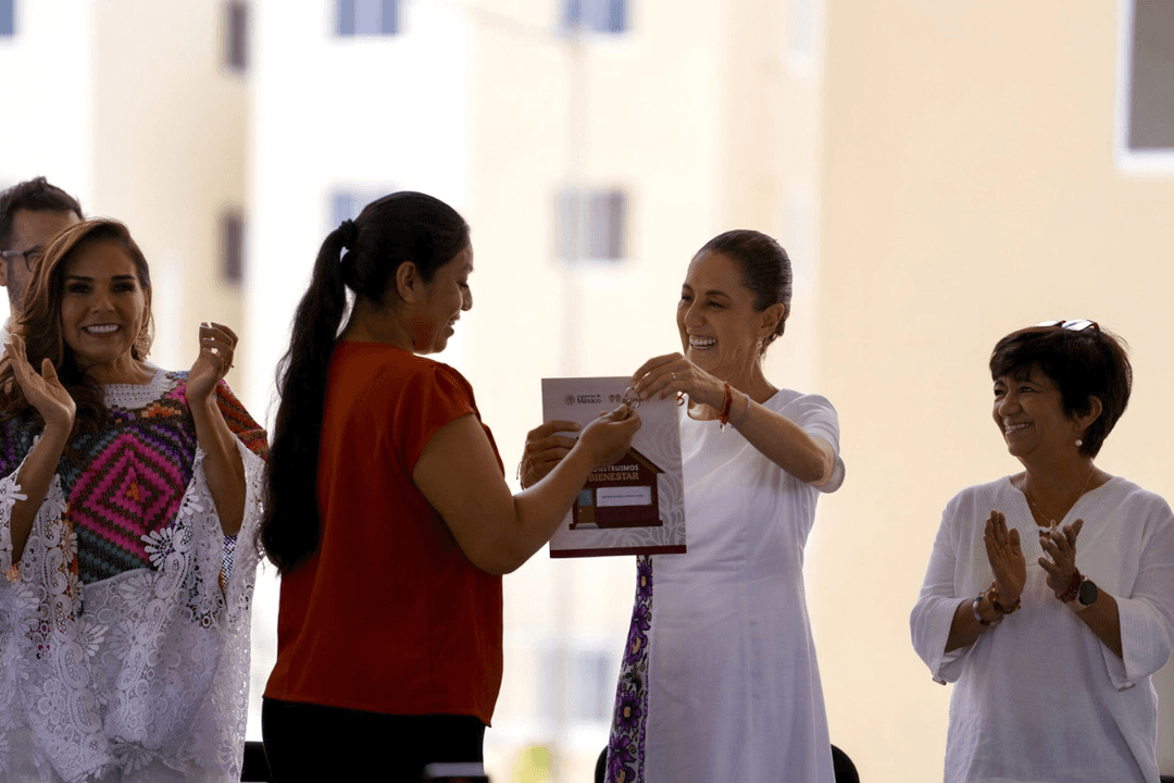 Sheinbaum: Entrega viviendas en Quintana Roo