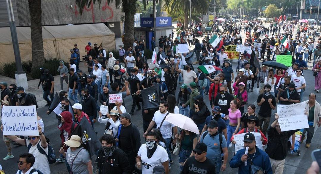 Segunda Marcha de la Generación Z transcurre con poca gente en la CDMX