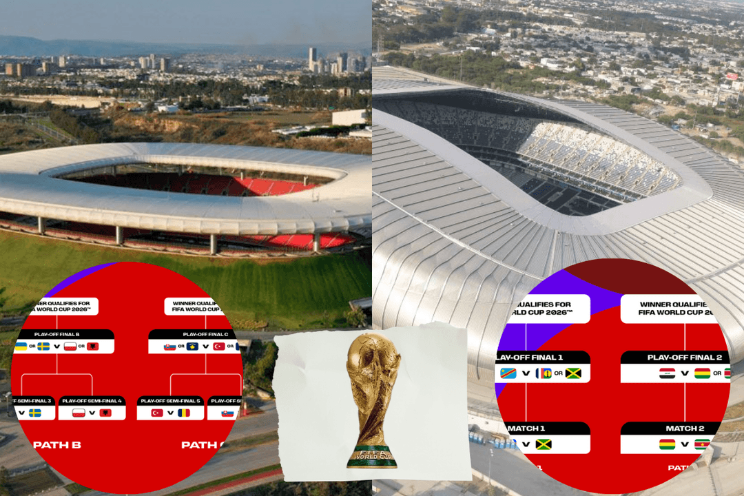 Mundial 2026: Así se jugarán los partidos de Repechaje en Guadalajara y Monterrey