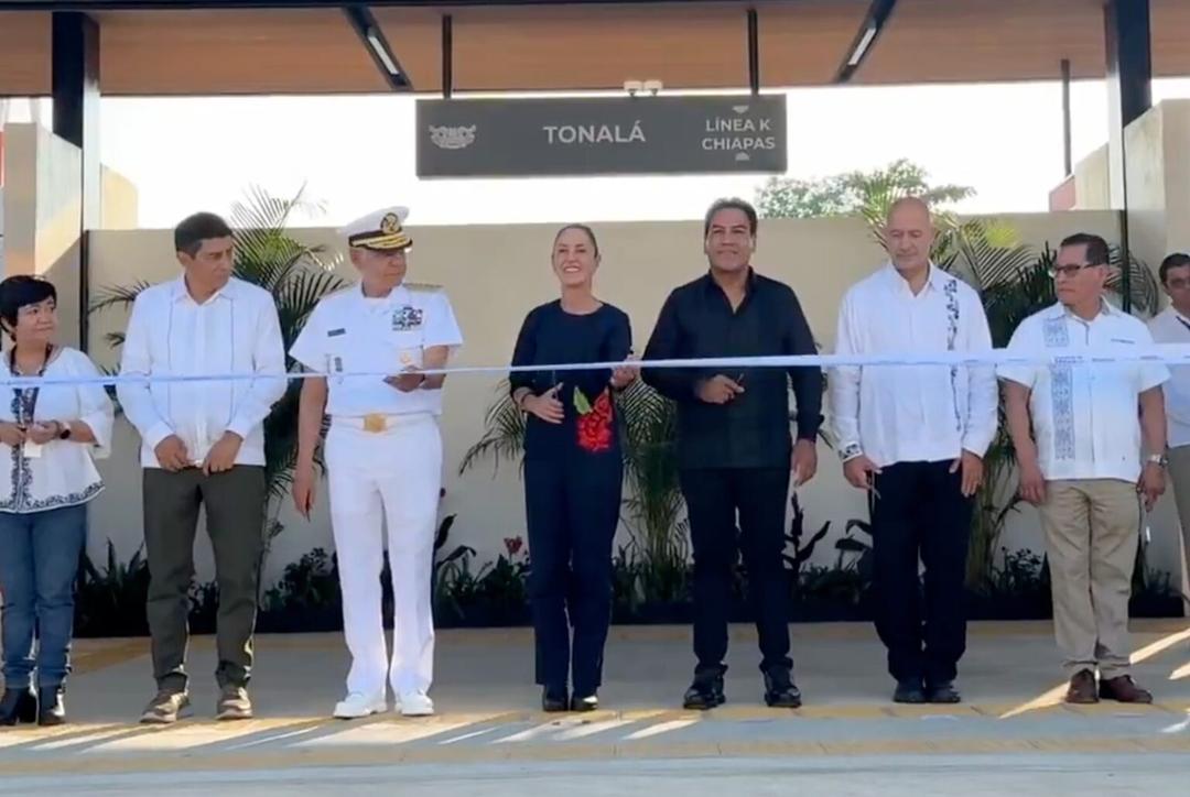 Claudia Sheinbaum inaugura nuevo tramo del Tren Interoceánico