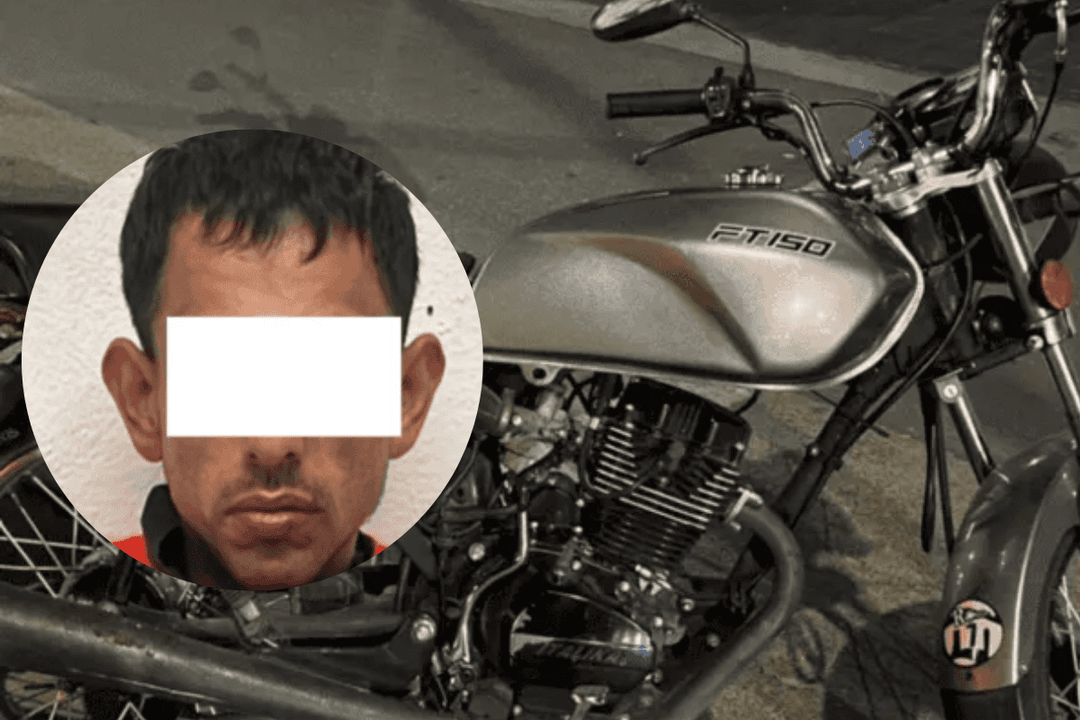 Guadalajara: Policía detiene a un hombre con motocicleta robada
