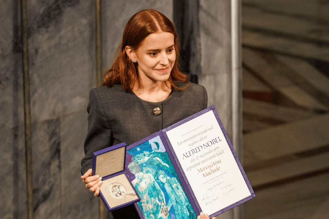 Premio Nobel de la Paz: Hija de María Corina Machado lo recibe en su nombre