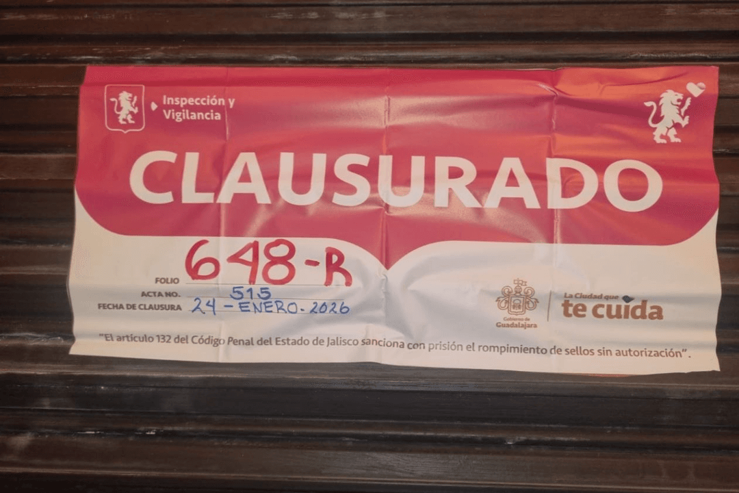 Gobierno de Guadalajara clausura dos negocios más por exceso de ruido