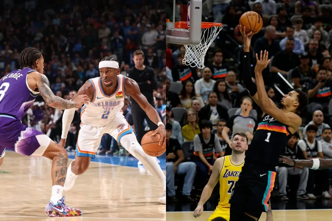 NBA: Los Spurs vencen a Los Lakers; Shai brilla con el Thunder