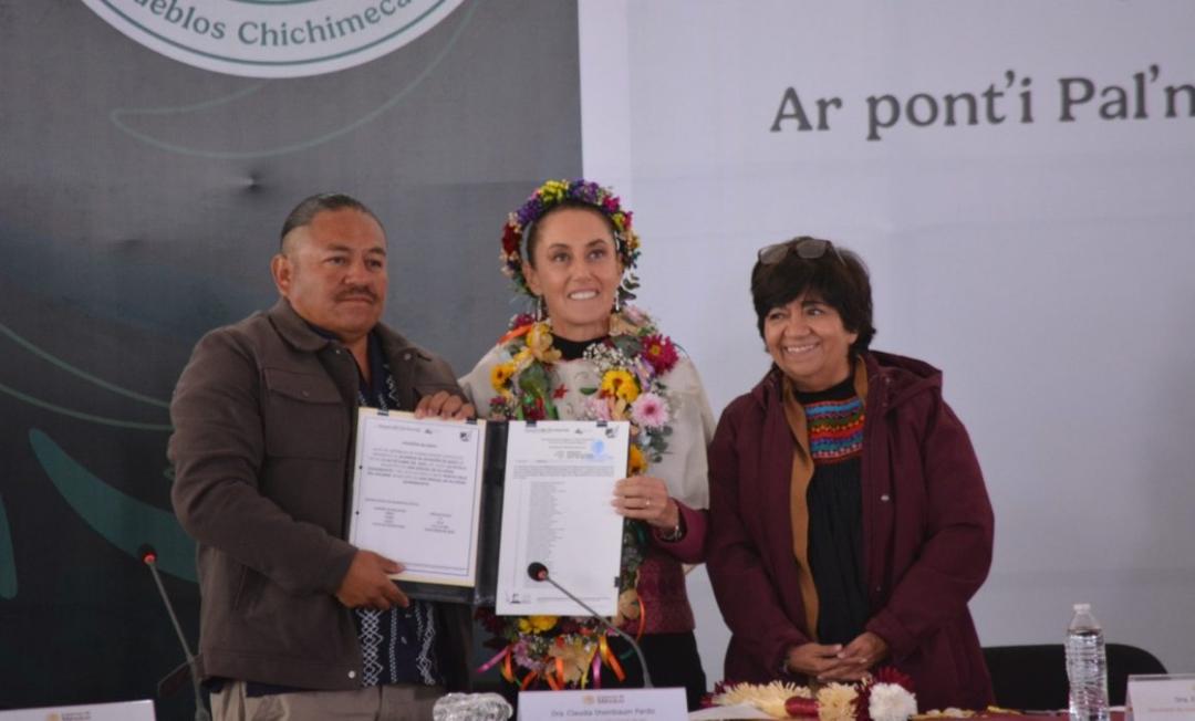 Sheinbaum presenta Plan de Justicia para chichimecas y otomíes